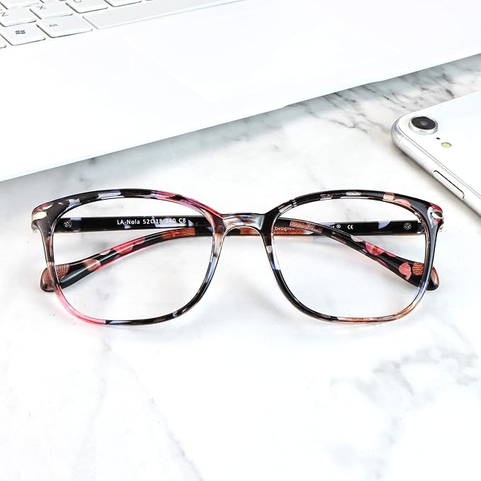LifeArt Blue Light Blocking Glasses, Anti Eyestrain, Computer Reading Glasses,TV Glasses for Men and Women