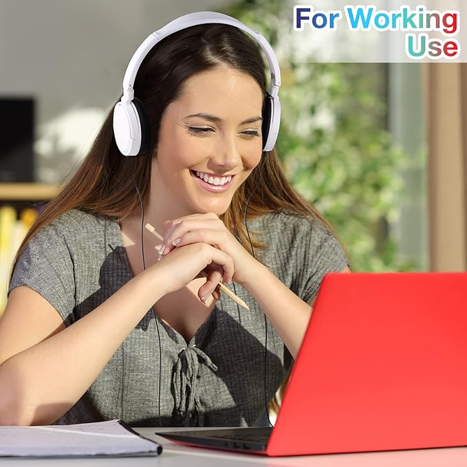 Yunsailing 18 Pack Classroom Headphones Bulk Student Wired Class Headphones Set for Kids School with Individually Wrapped Adjustable Over Ear Head Earbuds(Multicolor)