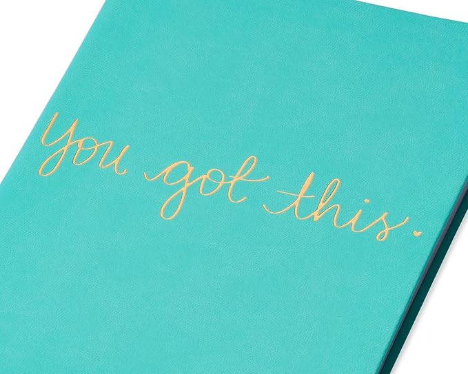 WORLD TRAVELER Eccolo Dayna Lee Collection Mint “You Got This” 8x6 Flexi-cover Journal/Notebook, Acid-free Lined Sheets