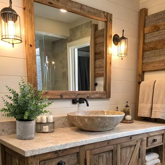 2 Pack Small Fake Plants 14" Eucalyptus Potted Artificial Plants for Shelf Desk Home Bathroom Farmhouse Room Coffee Table Decor (Sage Green-Large)