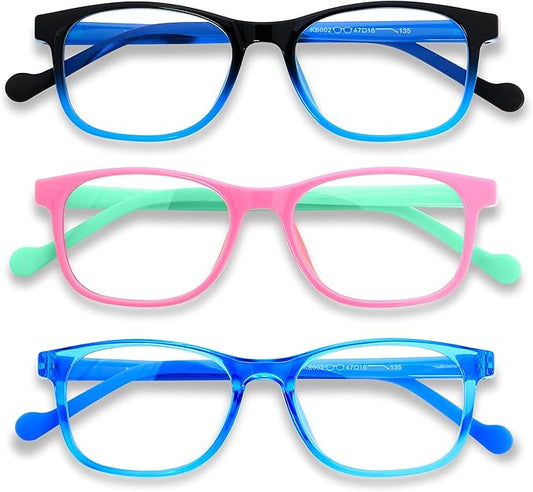 ANDWOOD Blue Light Glasses Kids Girls Boys Computer Gaming Anti Blue Ray Polarized sunglasses Age3-12