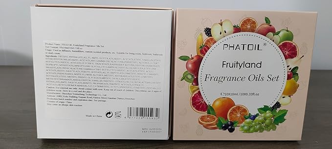 Coconut & Vanilla Fragrance Oils Set, 10 Pcs Aromatherapy Oils Set, for Diffusers, Home Care, DIY Soap Candle Making Scents, Fragrance, Aromatherapy, Humidifiers, for Friend (10ml)