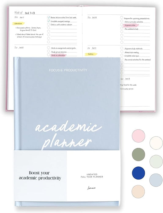 Lamare Academic Planner 2025-2026 – Undated Weekly College Student Planner 2025-2026 For Homeschool, High School, College & Nursing Students