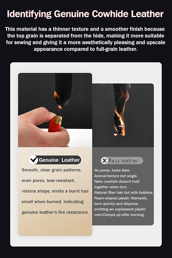 Genuine Cowhide Leather Headrest car Neck Pillow,Head Support Rest Driver,11.8x7.5”Real Cow Leather,Suede,Plant-Based Polyester,refillable&Adjustable Travel Vehicle Cushion(Off-White,1p)