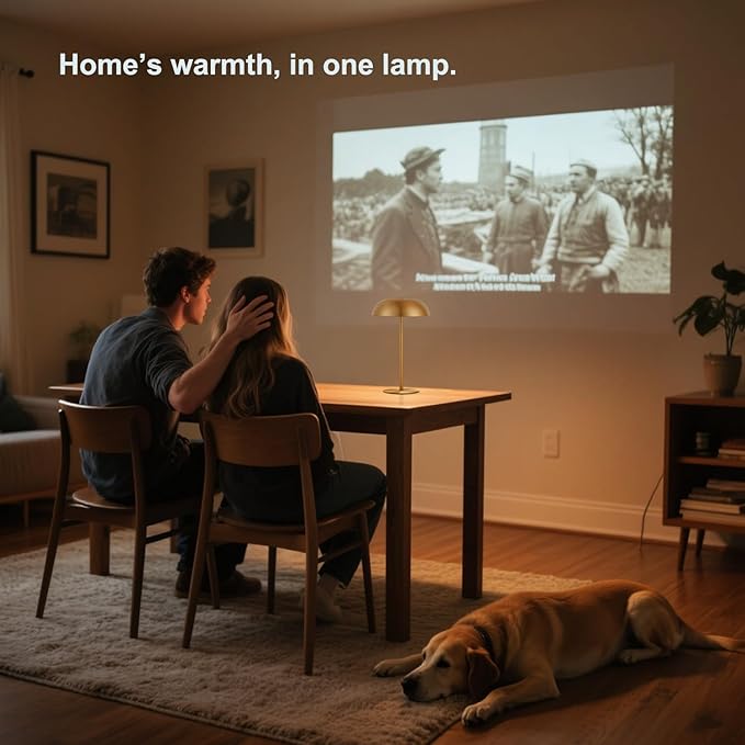 Gold Cordless Table Lamp – Rechargeable Touch Lamp with 3-Color Dimming & Adjustable Height，Battery Powered lamp for Bedside, Bar, Desk, Outdoor Patio,Restaurant，Modern Luxury Decor