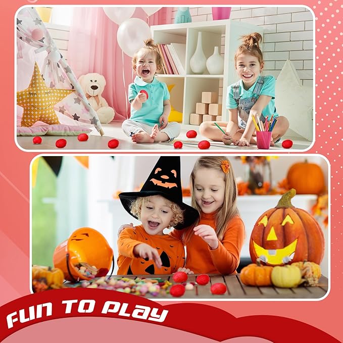 Jenaai 30 Pcs Brain Stress Ball Halloween Squeeze Toy 2.76 Inch PU Hand Muscle Exercise Pressure Ball Funny Stress Relief Toy for Teens Adults Improving Grip Strength Release Pressure(Red)