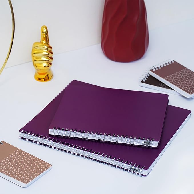 Ensight 2026 Appointment Book & Planner Ensight 6.5 x 8.5 inches Large Tabbed Daily Hourly Weekly Planner Schedule Book 30 Minute time Slots Business & Personal Planner Jan 2026 Dec 2026 Purple