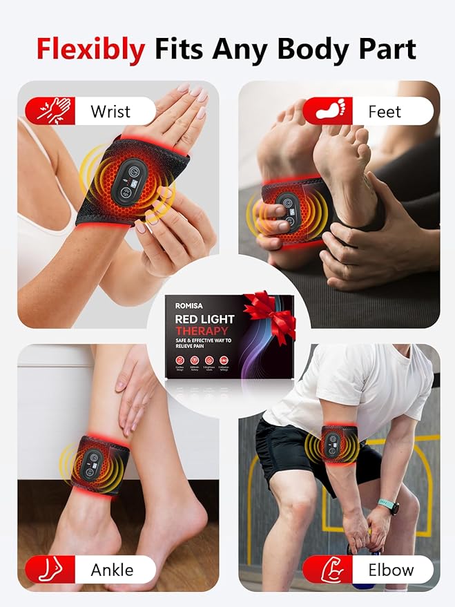 Red Light Therapy for Hand, Near Infrared Light Therapy Wrist Brace & Red Light Therapy Wrist Wrap Pad for Faster Recovery