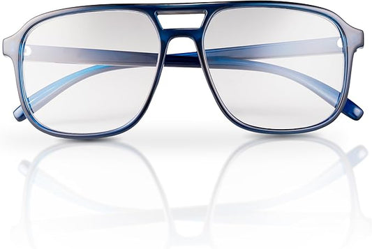Prospek Blue Light Glasses Men, VIENTO (Regular, No Diopters) Reduce Digital Eye Strain & Headache from Computers