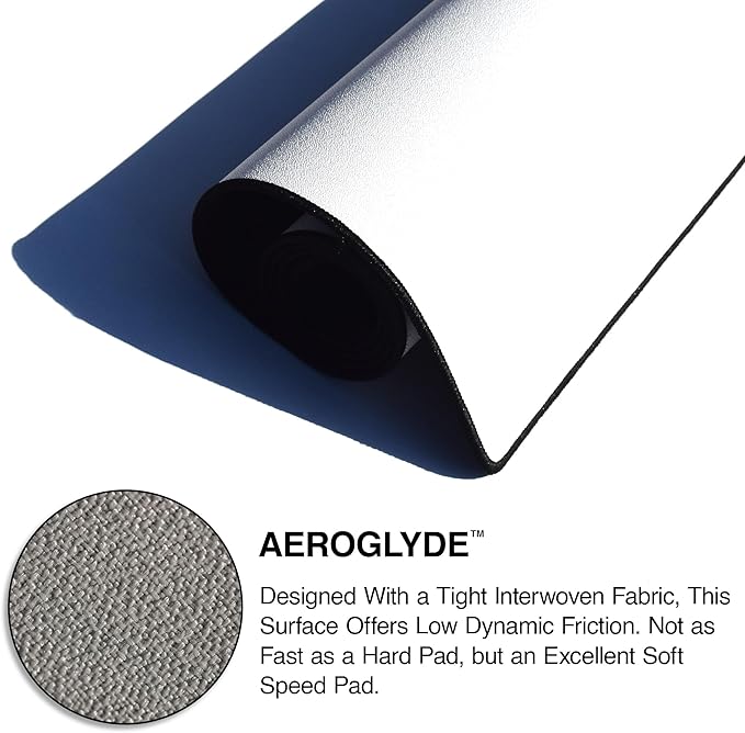 MPCO. Ukiyo-E Large Gaming Desk Pad - 36" x 17" Aeroglyde Fabric Skeleton Desk Mats - Washable, Smooth Glide for Precision Gaming & Work