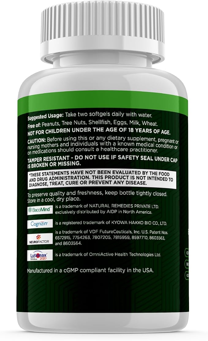 Brain Vitality Plus™ – Advanced Supplement for Memory and Focus a Nootropic for Mental Clarity