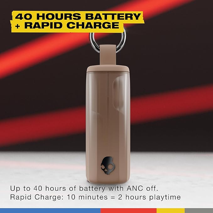 Skullcandy Method 360 ANC Wireless Earbuds, Sound by Bose, Bluetooth Headphones, Premium Noise Cancelling, Up to 40 Hrs Battery, Sweat and Water Resistant, Microphone for iPhone Android - Primer