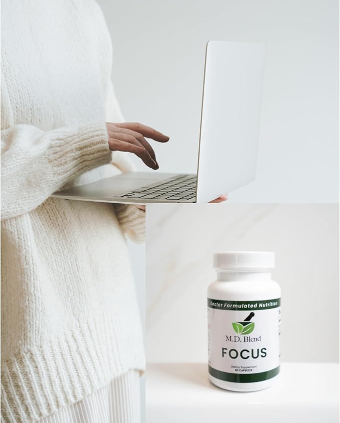 Focus - Expert Formulated Nootropic Supplement - Focus & Cognitive Performance - Confidence & Daily Wellness - Robust Gingko Biloba, Ashwagandha, Phosphatidylserine - 60 Capsules