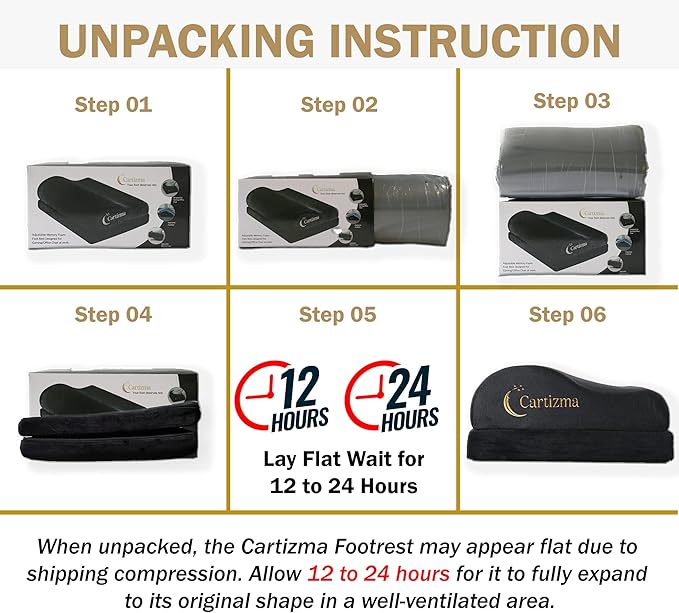 Foot Rest for Under Desk at Work-Ergonomic FootRest UnderDesk Foot Stool for Pain Relief with Washable Covers-Non-Slip Under Desk Footrest Office, Home & Travel-Adjustable Office Foot Rest