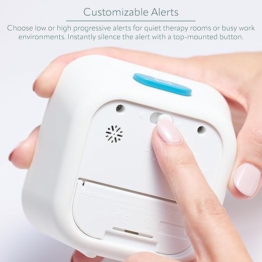 PRO Applied® Personal 60-Minute Visual Countdown Timer – Professional-Grade Timer for Therapy, Rehab, Medication Reminders, & Memory Care – Calming Blue Disk, Large Numbers, Adjustable Alert