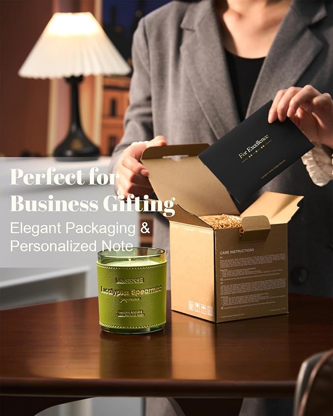 M&SENSE Neroli Saffron Scented Candles-Vegan Soy Wax, Naturally Scented, No Toxin 10oz 42-Hour Long Burning Time, Cozy Stress Relief Candle for Home Fragrance, Housewarming Gift for Women & Men