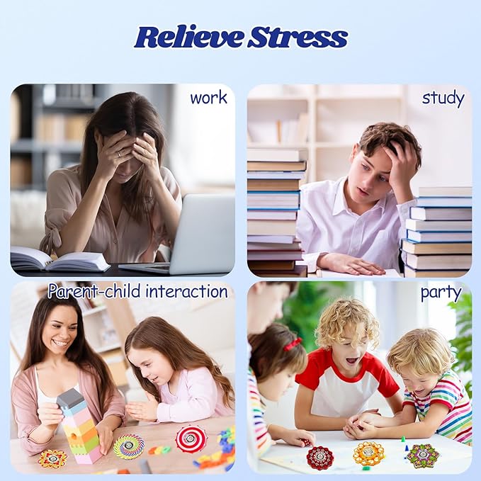 Funny Fidget Toys Fidget Spinner Bulk 24 Pack,Party Favors Gifts Pinata Goodie Bags Stuffers Sensory Toys for Kids Teens Adults ADHD Anxiety Stress Relief,Treasure Box Toy Classroom Prizes Supplies