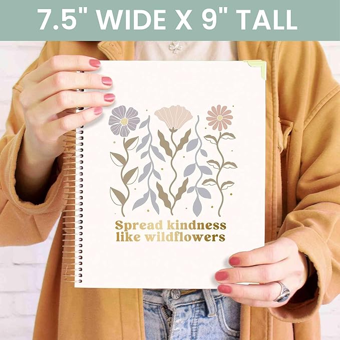 bloom daily planners 2025-2026 Hardcover Academic Year Goal & Vision Planner (July 2025 - July 2026) - Monthly & Weekly Calendar Agenda Organizer - 7.5" x 9" - Spread Kindness Like Wildflowers