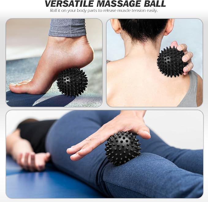 LadyRosian Acupressure Mat and Pillow Set with Oxford Bag, for Neck Back Pain, Muscle Relaxation Stress Relief, Relieve Sciatica and Pain Relief Set (Purple)