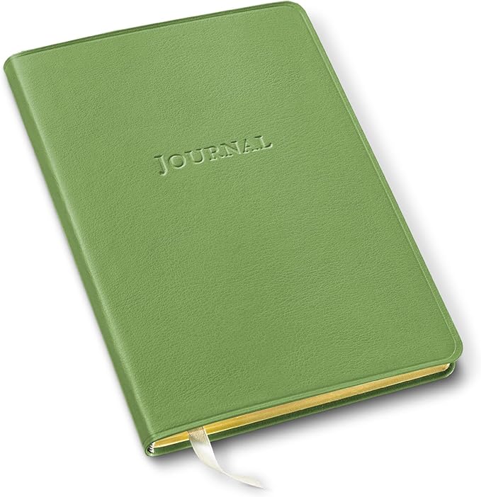 Gallery Leather Journal Notebook - 192 Pages, Softcover, For Men and Women, For Writing, Work & Travel, Handcrafted - Camden Kiwi - 8 x 5.5, Desk Lined