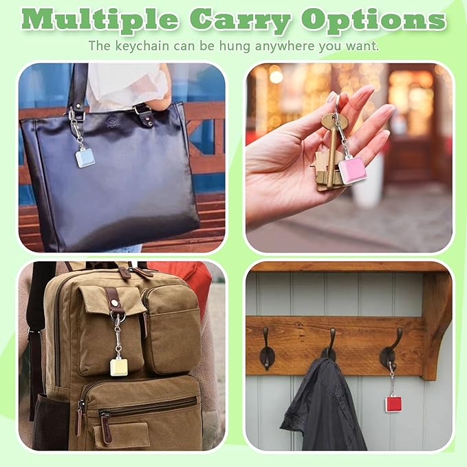 Keyboard Fidget Toy for Adults Keyboard Clicker with LED Light Keychain Fidget Stress Relief Sensory Toy