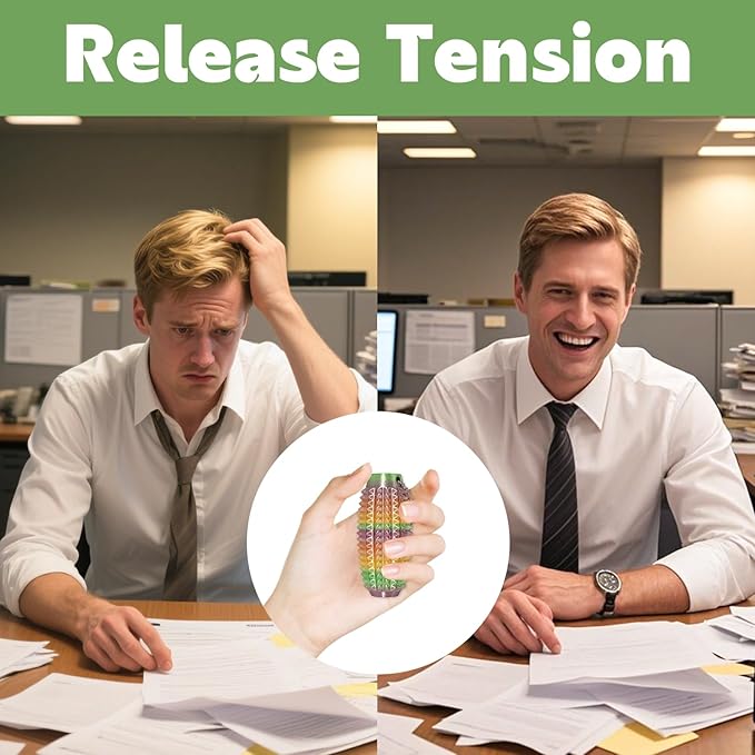 Little Ouchies Fidget Toys,Pain Stim Fidget Toy Reduce Stress for Adults,Anxiety Relief Pain Stim,Spiky Fidget Keychain for Anxiety and Stress Reduction,Novelty Gifts for Friends(Black and Rainbow)