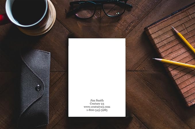 MADE IN USA – Debra Dale Designs 4x6" Customizable Memo Pads – Unruled, 50 Sheets Each – Choose 18, 36, or 54 Pads – Sustainable Office Notepads