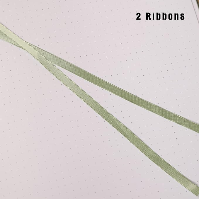 TIEFOSSI Dotted Journal Notebook, Dot Grid Notebook for Women Men, Hardcover PU Leather Journal, 160 GSM Thick Paper, 160 Numbered Pages with Gold Edges, 8 x 8 Square Diary