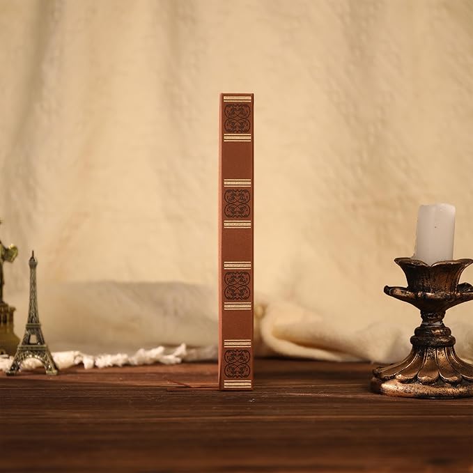 TIEFOSSI Dotted Journal Notebook, Dot Grid Notebook for Women Men, Hardcover PU Leather Journal, 160 GSM Thick Paper, 160 Numbered Pages with Gold Edges, 8 x 8 Square Diary