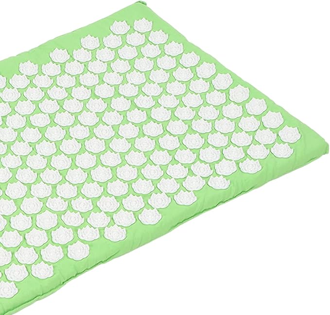Massage Acupressure Mat Pillow Set, Massage Cushion Pillow Set for Muscle Relaxation and Stress Relief, Yoga Sit Lying Mat to Relieve Body Pain and Improve Blood Circulation(Green)