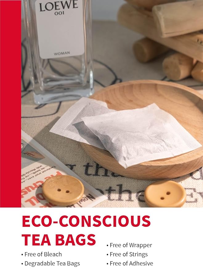 TeeLux Hibiscus Tea Bags, Premium Natural Hibiscus Flowers Tea, Caffeine Free, Refreshing Tart Flavor, 100 Count