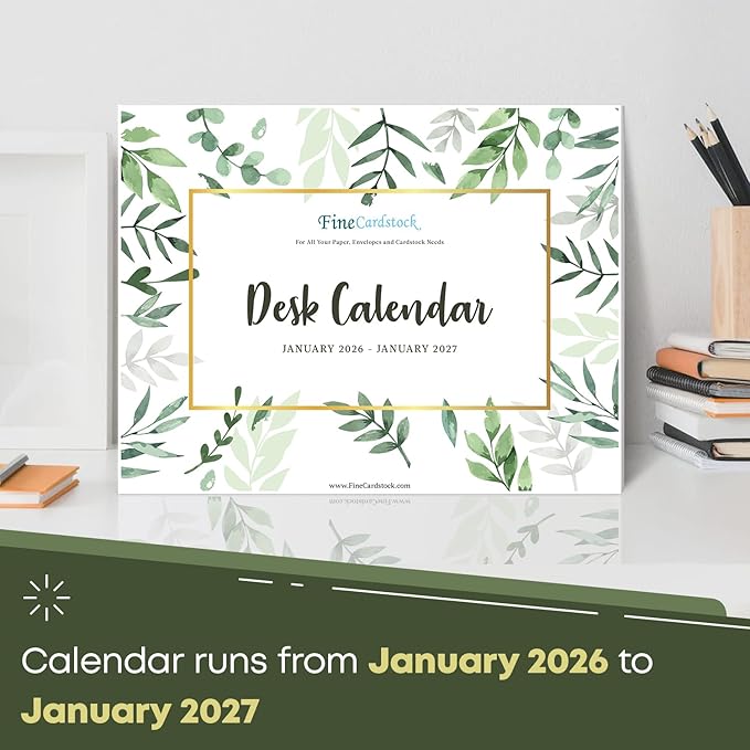 2026 Year Desk Calendar 11" x 8.5" Desktop or Wall Planner, Tear-Off Pad for Easy Planning, Includes a Notes Section To Do's Monthly Tasks for the Year of 2026 | Runs from January 2026 - January 2027