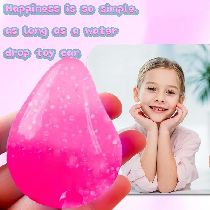 Dream Squishy Drop Stress Balls for Adults Fidget Toys Adults, Gel Filled Squishy Toys for Kids Stress Relief, Super Soft Toys to Ease Stress, Birthday, Christmas, Office, Stocking Stuffer Gift