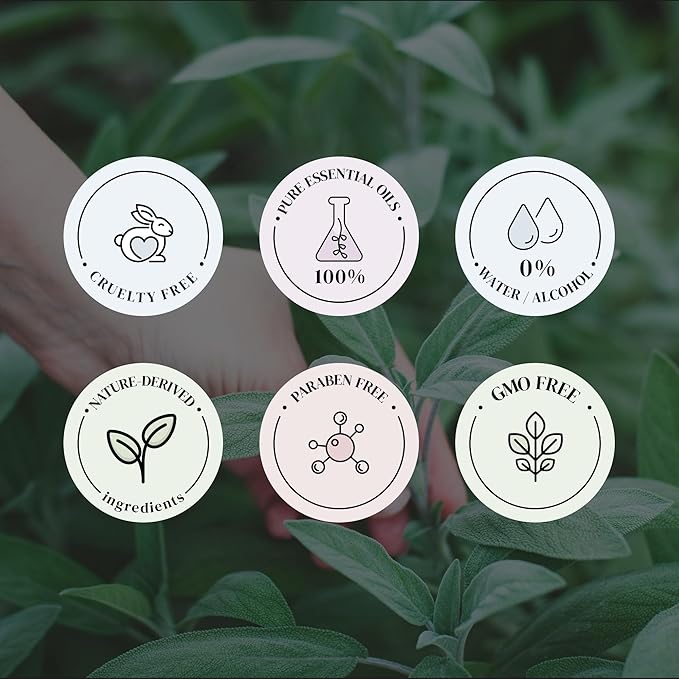 Lemongrass & Sage Essential Oils for Diffusers for Home, Nature-derived Essential Oil, Long-Lasting & Family-Friendly Diffuser Oils Scents, IFRA Certified, Cold Air & Ultrasonic - 16 oz