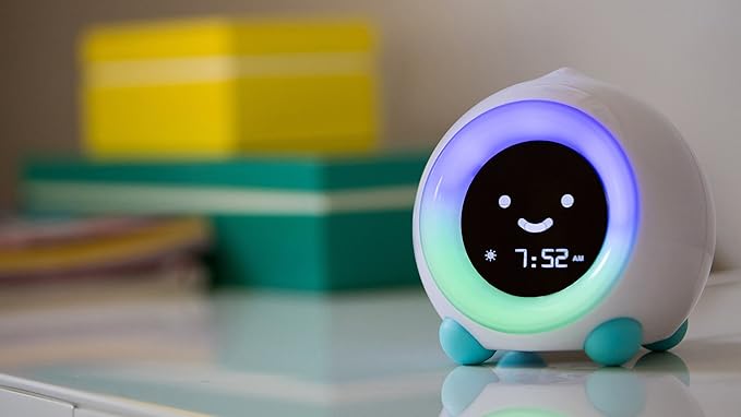 LittleHippo Mella: Kids Alarm Clock, Ready to Rise Children's Sleep Trainer, Night Light, Sound Machine and OK to Wake for Toddlers and Kids - Tropical Teal (Updated 2025)
