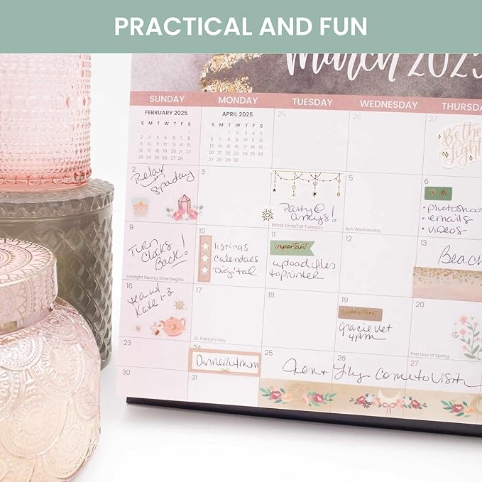 bloom daily planners x Simply Gilded Aesthetic Neutral Planner Stickers (8 Sheets / 435 Stickers) - Bohemian Variety Pack with Gold Foil for Decorating, Planning, Scrapbooking