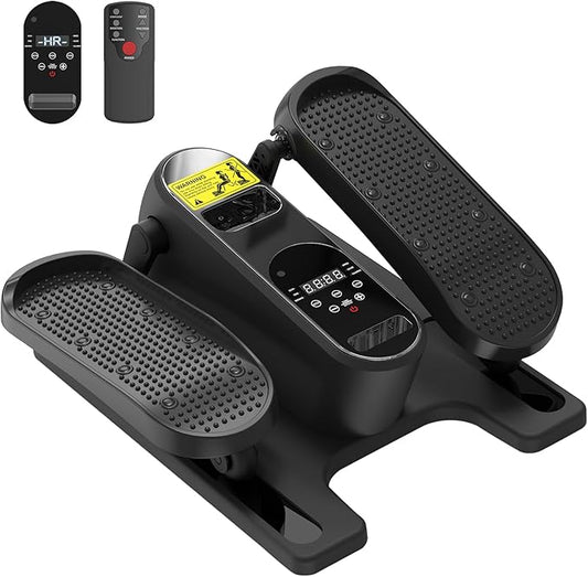HOTSWEAT Under Desk Elliptical Machine, Ellipse Leg Exerciser as Seen on TV for Seniors with Remote Control, Portable Electric Seated Pedal Exerciser with 12 Speed Levels for Home Office