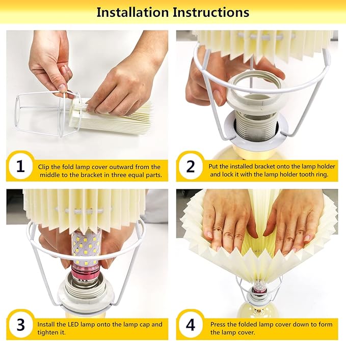 Ceramic Table Lamp for Bedroom, Small Space Pleated Cute Bedside Table Lamp with Switch, Night Light, Decor Desk Lamps for Living Room, Kids Room, Dorm, Office, Nursery with E26 LED Bulb