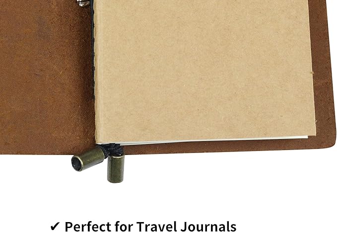 Wanderings Dotted Passport Size Travelers Notebook Inserts | 3.5" x 5" / 9cm x 12.5cm | 80gsm Paper | 3 Hand-Stitched Booklets/180 Pages | Travelers Notebook Refills for Journals, Diaries, Planners