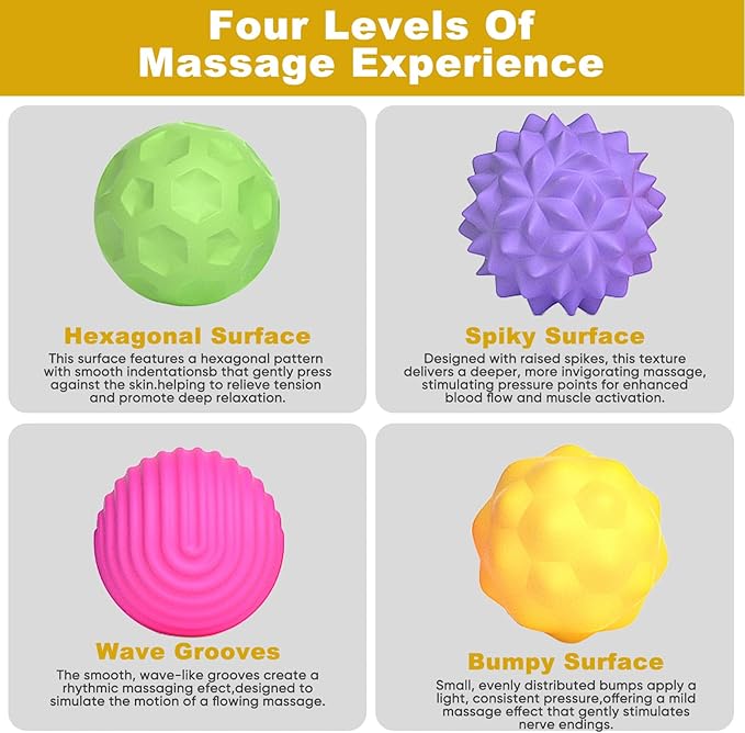 4 Pieces Fidget Toys Adults Magnetic Fidget Balls Silicone Magnetic Fidgets Anxiety Relief Items for Anxiety ADHD Portable Desk Toys for Office Travel Home Party Gift Class Prizes(Colorful, 4)