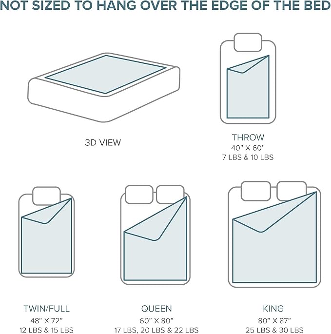 Bare Home Weighted Blanket Full or Queen Size 12lb (48" x 72") for Adults - All-Natural 100% Cotton - Premium Heavy Blanket Nontoxic Glass Beads (Light Pink, 48"x72")