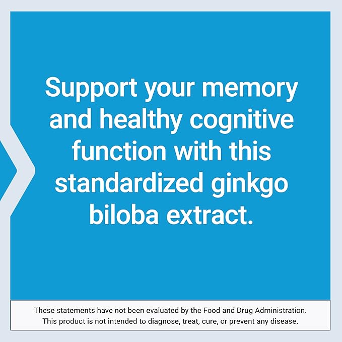 Life Extension Ginkgo Biloba Certified Extract™, 120 mg, Helps Maintain Memory & cognition, Gluten-Free, Non-GMO, Vegetarian, 365 Capsules