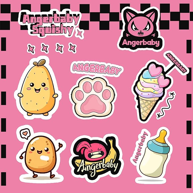 Taba Squishy Paw 4Pcs, Cat Paw Squeeze Toys, Cute Kawaii FuFu Squishies, Sticky Squishy Cat Paw Fur Ball, Kitty Paw Stress Relieving Fur Toys, YoYo Funny Fidget Toys for Gift, Kids