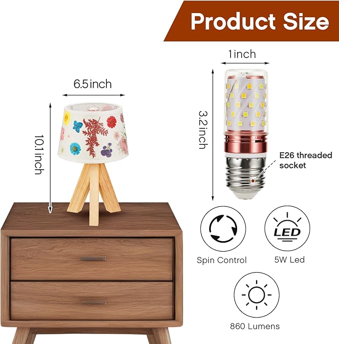 Hortsun Pressed Floral Lamp Bedside Vintage Flower Desk Lamp for Bedroom Living Room, Dorm, Home, Office Decor(1 Pcs,Triangle Style)