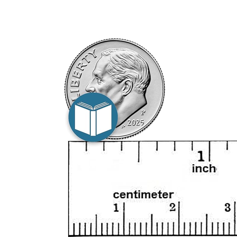 Book Icon Planner Sticker / 110 Dot Icon Vinyl (1/3”) / Club Read Reading Me Time Self Care Homework School Student/Essential Productivity Life/Bullet Bujo Journal (Three Sheets, Ocean)