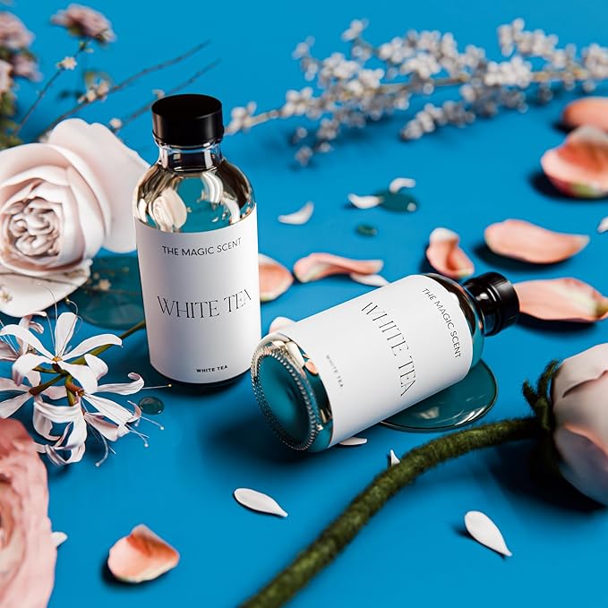 White Tea Diffuser Oil - Hotel & Home Luxury Scents - Diffuser Oil Scents for Home Designed for Use in All Diffusers - 8.5 fl oz, 250 mL