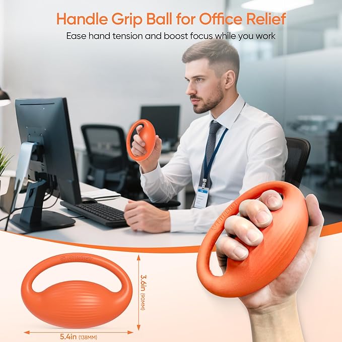 FitBeast Hand Exercise Ball Set–3 Pack Hand Squeeze Balls for Hand Therapy, Grip Strength, Finger & Wrist Training, Stress Balls for Adults, Ideal for Rehab, Arthritis, Carpal Tunnel