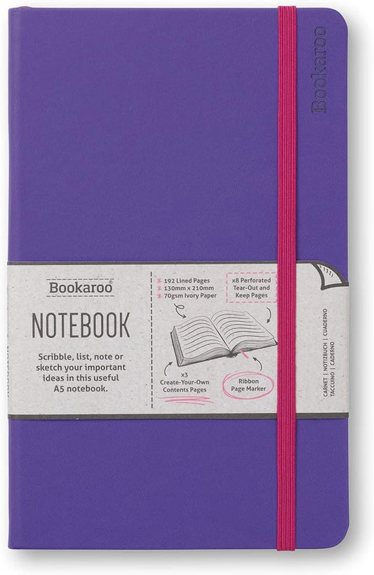 IF Bookaroo Notebook A5 Journal - Purple