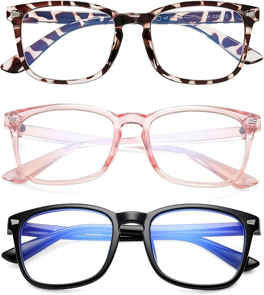 AZorb 2Pack Kids Blue Light Blocking Glasses - TR90 Unbreakable Computer Screen Glasses for Boys & Girls