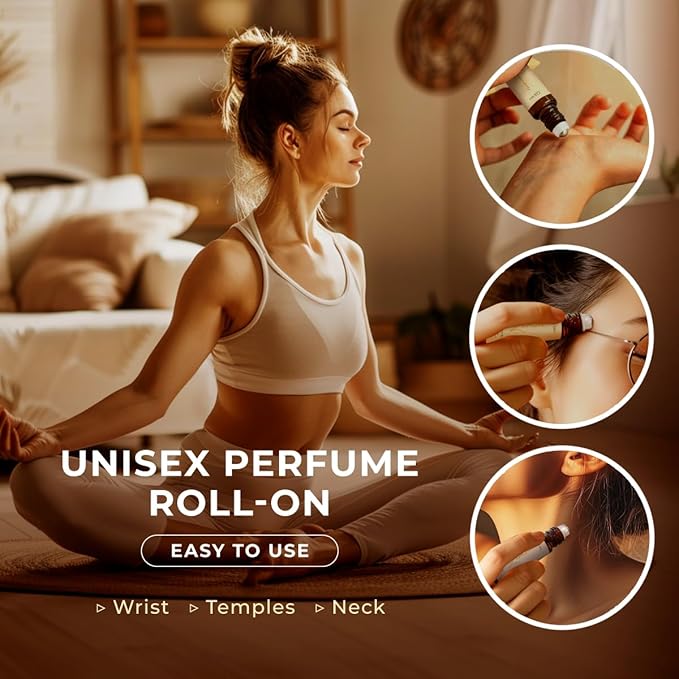 Gya Labs Lemon Essential Oil Roll on for Skin - Refreshing Lemon Perfume Oil for Women & Men, 100% Pure Natural, Aromatherapy, Travel Size (0.34 Fl Oz)